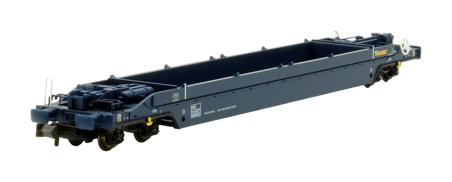Pre-Owned GERS97703 Touax Livery KTA Intermodal Pocket Wagon Container Flat