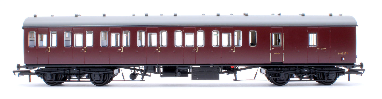 BR Mk1 57' Non-Gangway Coach - BS - Plain Maroon M43271