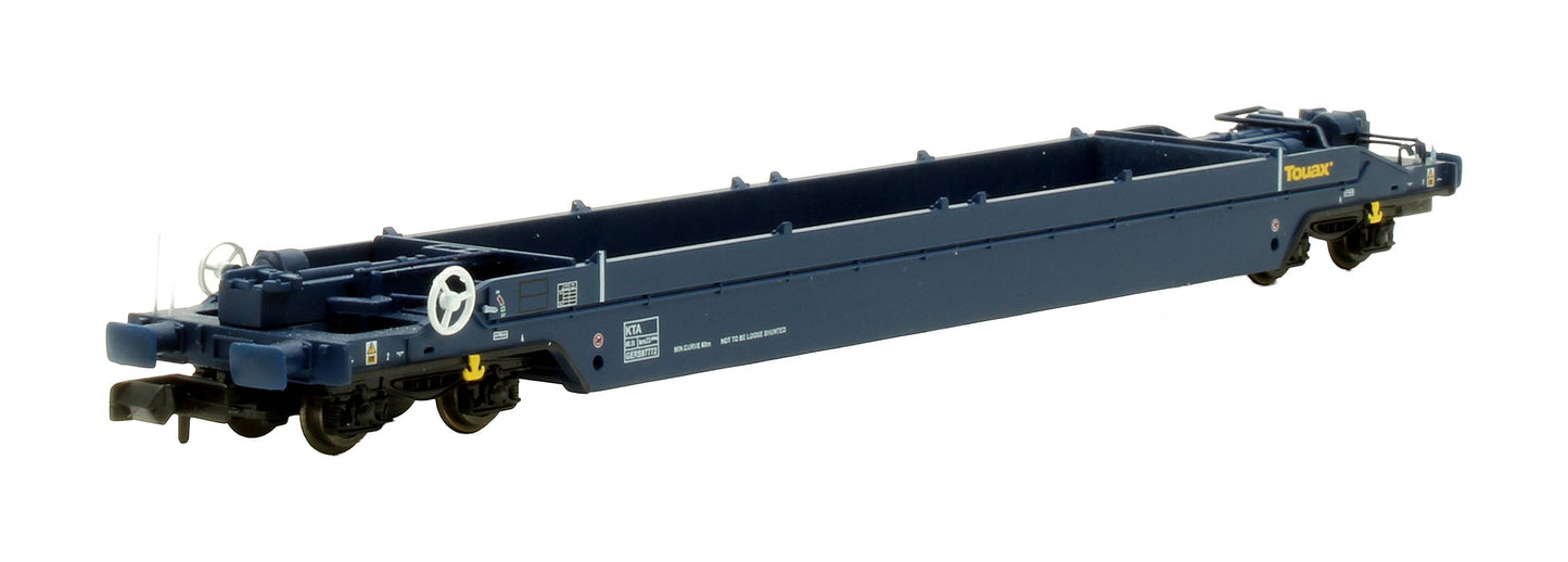 Pre-Owned GERS97772 Touax Livery KTA Intermodal Pocket Wagon Container Flat
