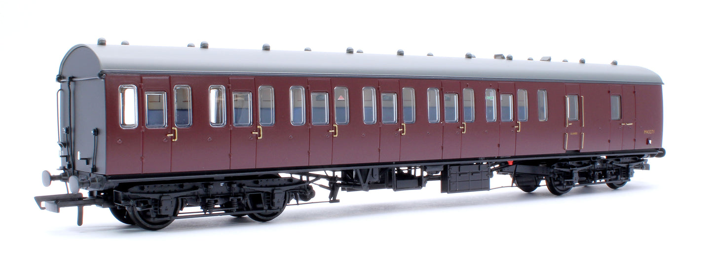 BR Mk1 57' Non-Gangway Coach - BS - Plain Maroon M43271