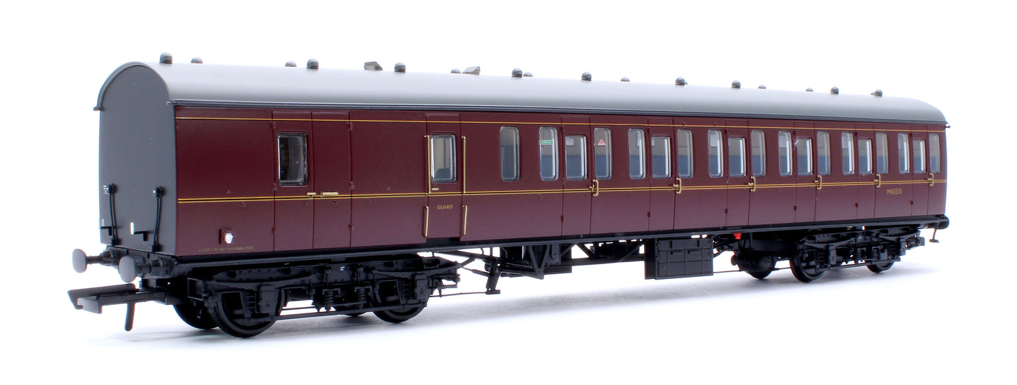 BR Mk1 57' Non-Gangway Coach - BS - Lined Maroon  (Low position) M43235