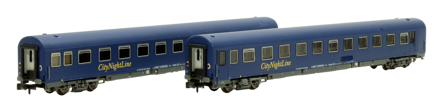 Pre-Owned 79005 Bcvmh City Night Line 61 84 50-90 107-8 Passenger Car 2-Coach Set