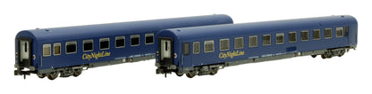 Pre-Owned 79005 Bcvmh City Night Line 61 84 50-90 107-8 Passenger Car 2-Coach Set