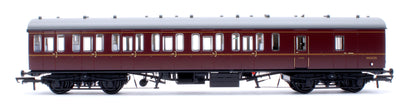 BR Mk1 57' Non-Gangway Coach - BS - Lined Maroon  (Low position) M43235