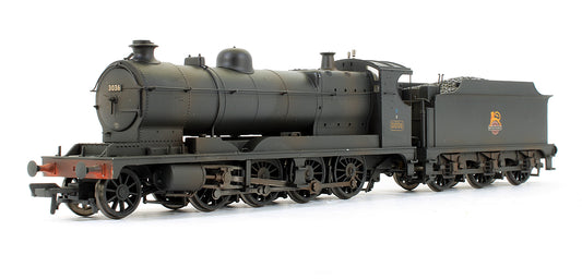 31-128 Pre-Owned 3000 Class Rod 3036 BR Black Early Emblem Steam Locomotive (Weathered) - DCC Fitted