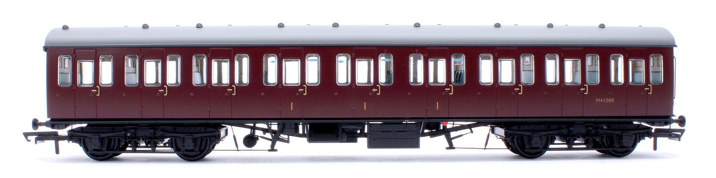 BR Mk1 57' Non-Gangway Coach - C - Plain Maroon M41000