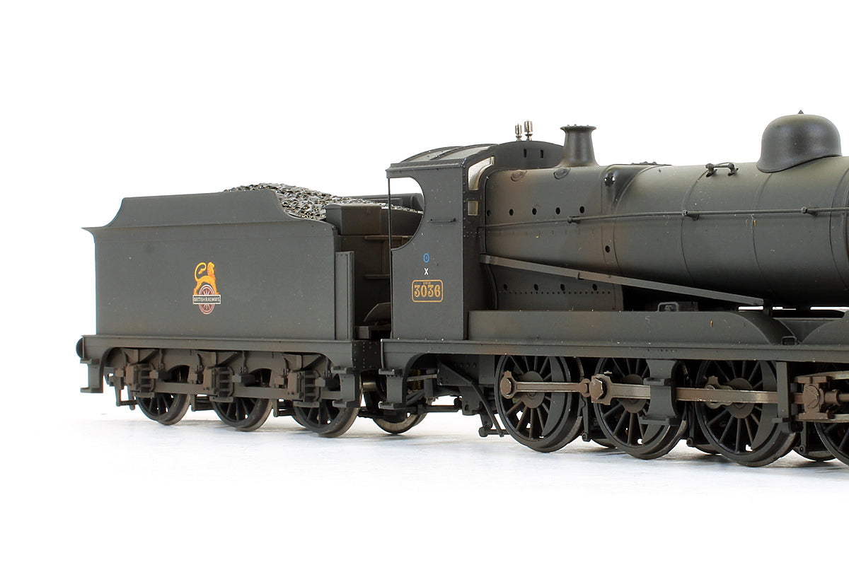 31-128 Pre-Owned 3000 Class Rod 3036 BR Black Early Emblem Steam Locomotive (Weathered) - DCC Fitted