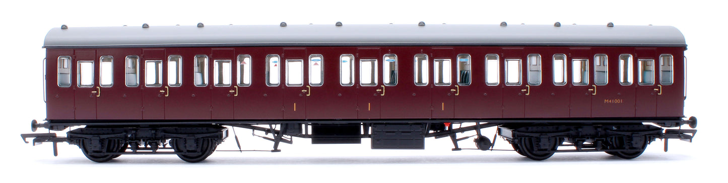 BR Mk1 57' Non-Gangway Coach - C - Plain Maroon M41001