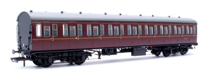 BR Mk1 57' Non-Gangway Coach - S - Lined Maroon  (Low position) M46069