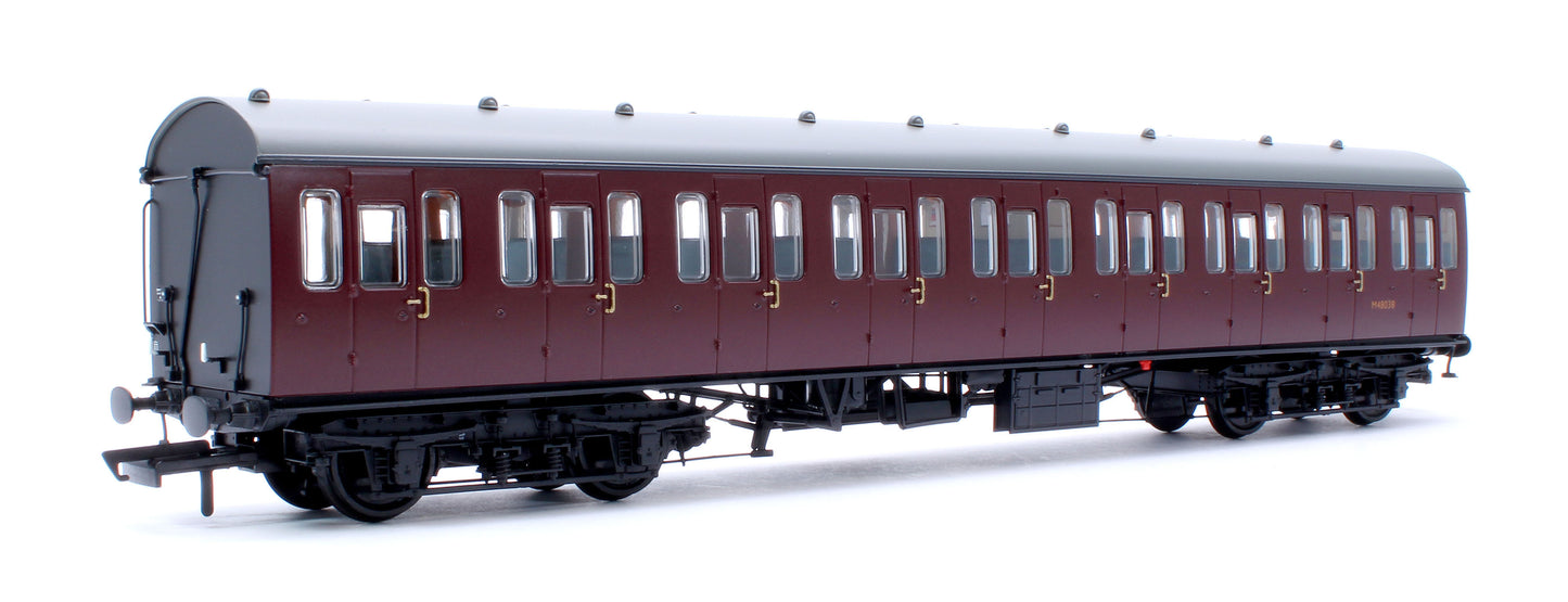 BR Mk1 57' Non-Gangway Coach - SO - Plain Maroon M48038
