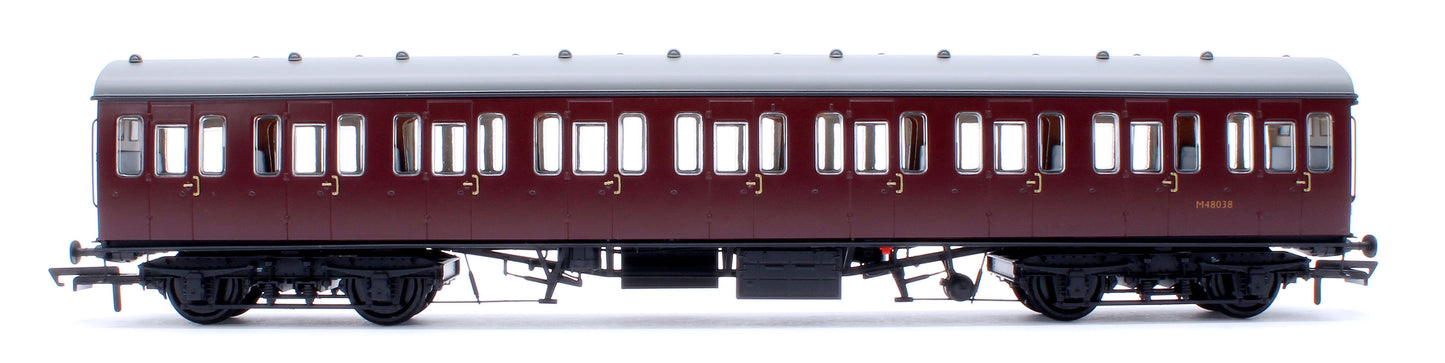 BR Mk1 57' Non-Gangway Coach - SO - Plain Maroon M48038