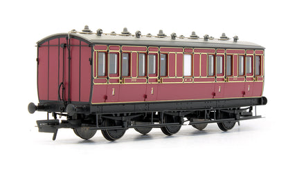 Pre-Owned H4-6F-1201 6 Wheel 1st In Midland Railway Crimson Lake No.333