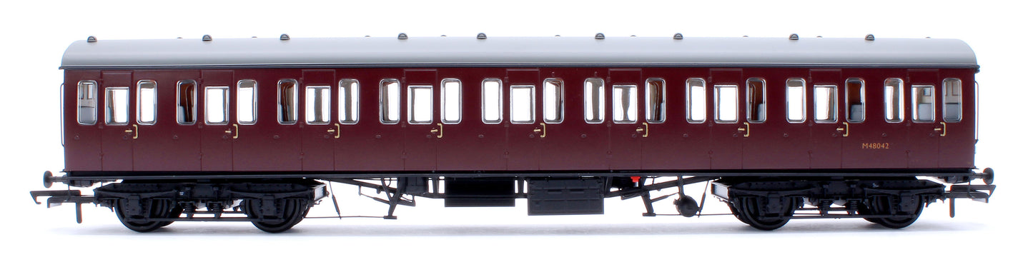 BR Mk1 57' Non-Gangway Coach - SO - Plain Maroon M48042