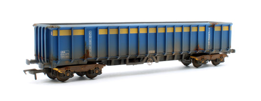 JXA01 S(A)W Single JXA Bogie Scrap Wagon TIPH Blue As Converted w/Yellow Band No.3022 - Weathered