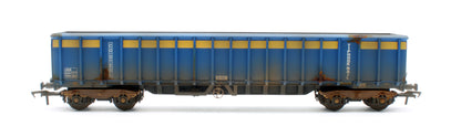 JXA01 S(A)W Single JXA Bogie Scrap Wagon TIPH Blue As Converted w/Yellow Band No.3022 - Weathered