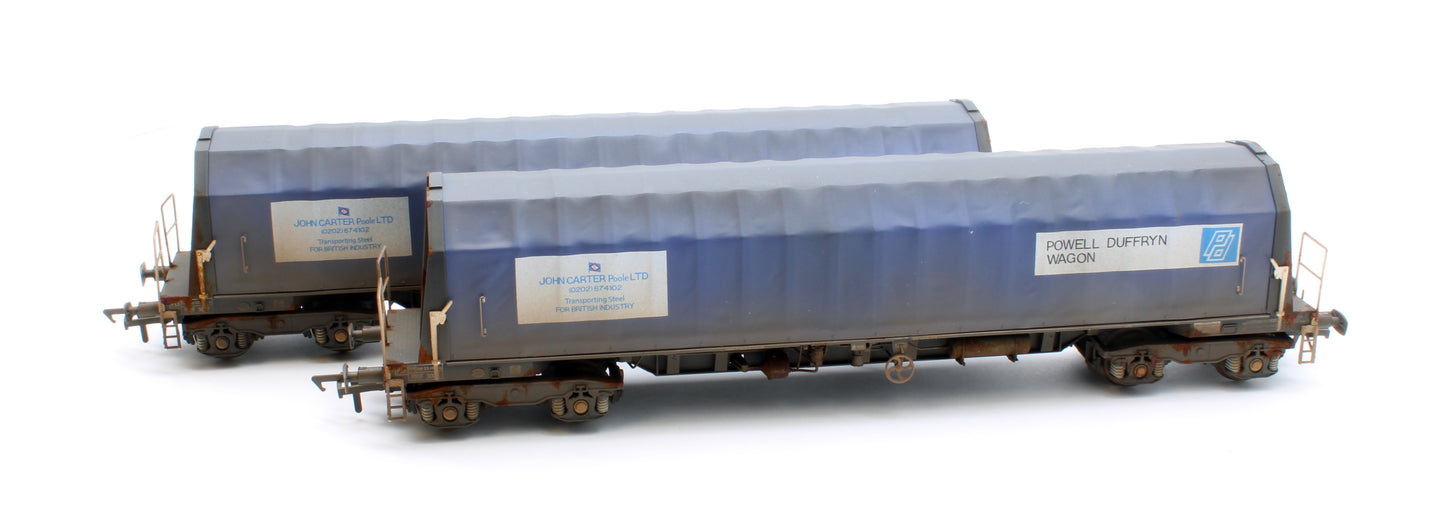 PXA01 DP(A)W Set of 2 PXA Steel Coil Carrier PD Blue John Carter Poole Banner No.3025/3027 - Weathered