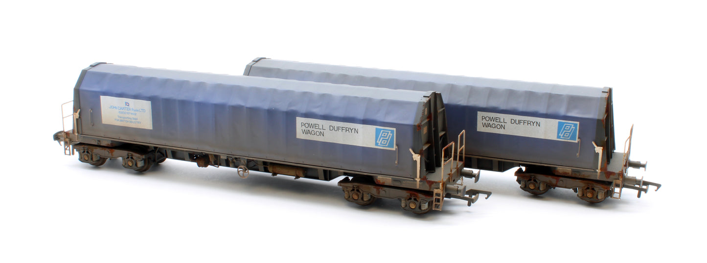 PXA01 DP(A)W Set of 2 PXA Steel Coil Carrier PD Blue John Carter Poole Banner No.3025/3027 - Weathered