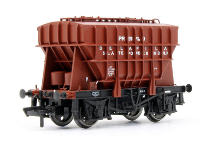 Pre-Owned Set Of 3 Presflo 22T Cement Wagons BR Bauxite - Delafila