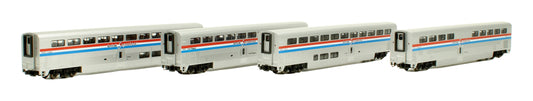 Pre-Owned 106-3501 Amtrak Superliner Passenger Car Phase III 4 Car Set A