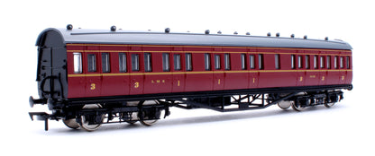 57ft Stanier Non-Corridor Composite 19180 LMS Lined Maroon