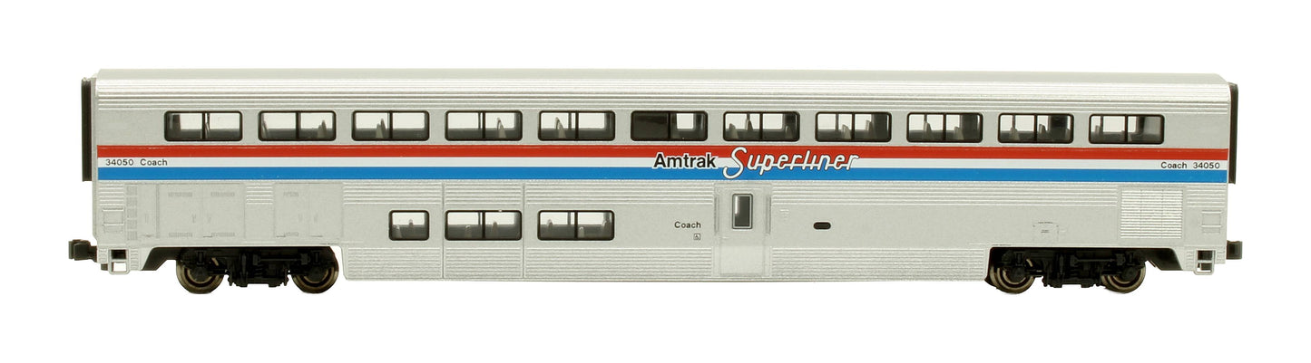 Pre-Owned 106-3501 Amtrak Superliner Passenger Car Phase III 4 Car Set A