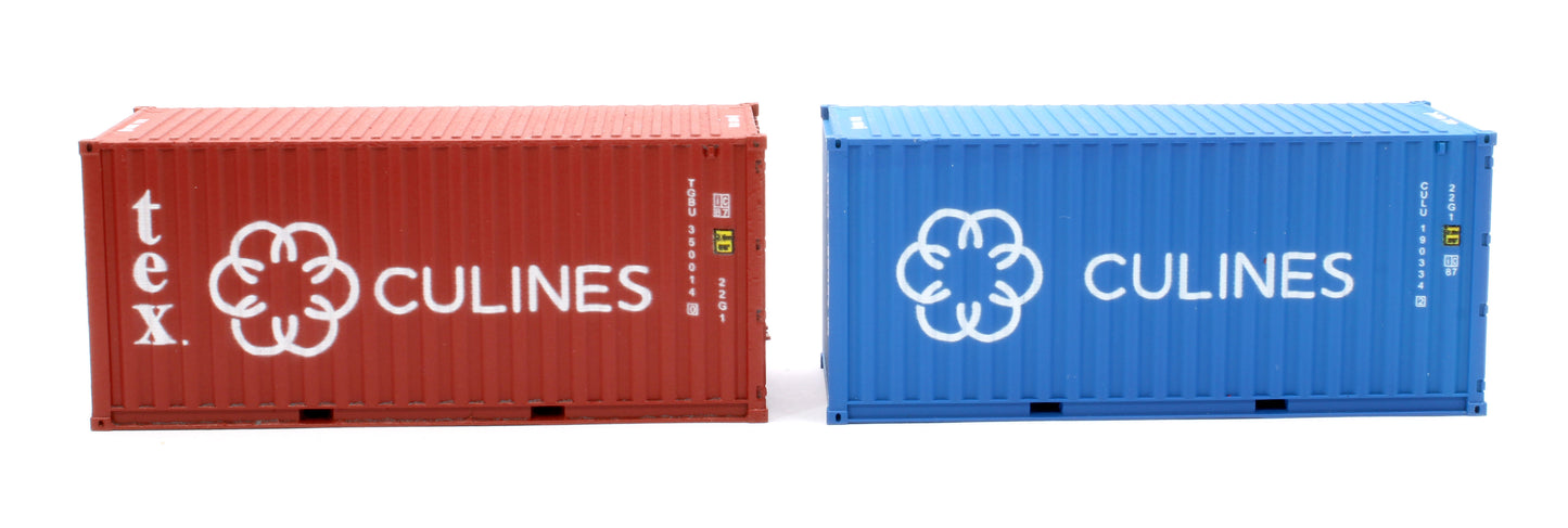 20ft' Container Culines 190334 2/ TBGU 350365 8 Twin Pack