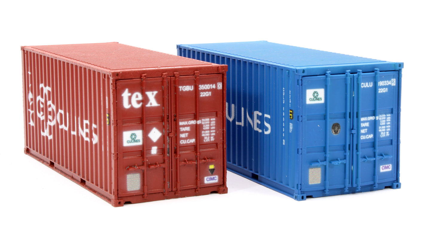 20ft' Container Culines 190334 2/ TBGU 350365 8 Twin Pack