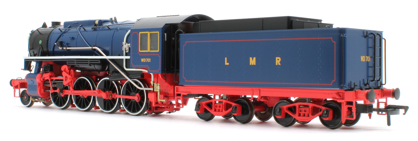 926512 USATC S160 2-8-0 'Franklin D. Roosevelt' Longmoor Military Railway Blue No.WD701 Steam Locomotive - DCC Sound