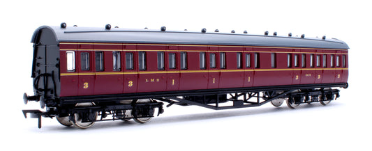 57ft Stanier Non-Corridor Composite 19175 LMS Lined Maroon