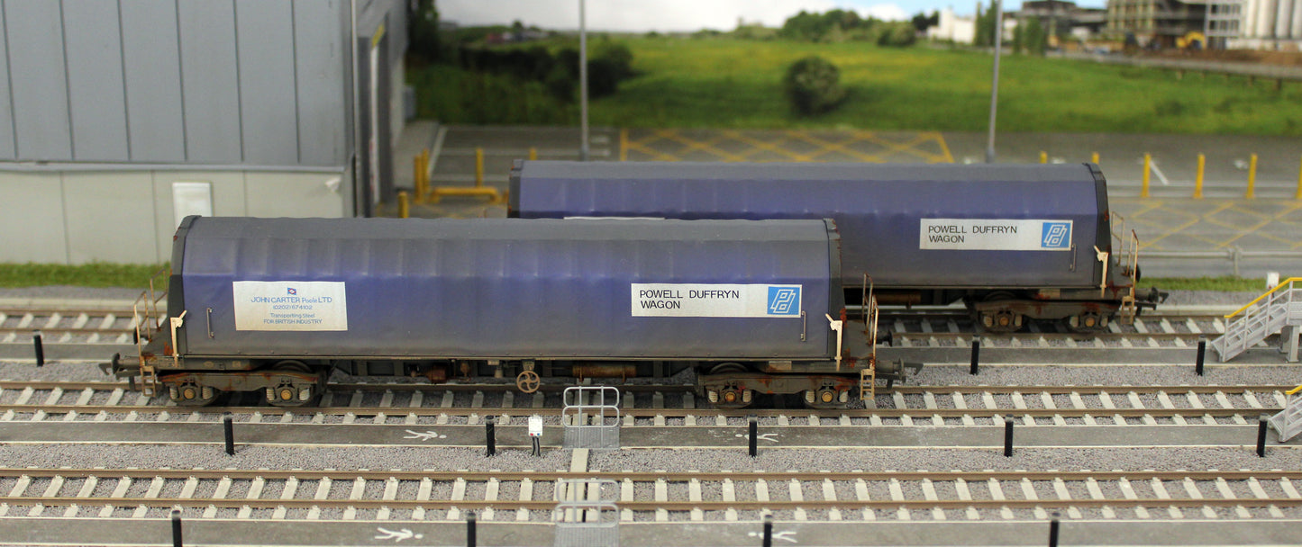 PXA01 DP(A)W Set of 2 PXA Steel Coil Carrier PD Blue John Carter Poole Banner No.3025/3027 - Weathered