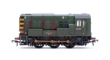 Class 08 08923 BR Green (Wasp Stripes) Diesel Locomotive - Weathered