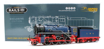 926012 USATC S160 2-8-0 'Franklin D. Roosevelt' Longmoor Military Railway Blue No.WD701 Steam Locomotive