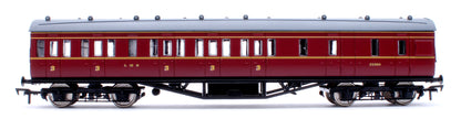 57ft Stanier Non-Corridor Brake 25260 LMS Lined Maroon
