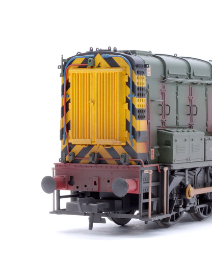 Class 08 08923 BR Green (Wasp Stripes) Diesel Locomotive - Weathered