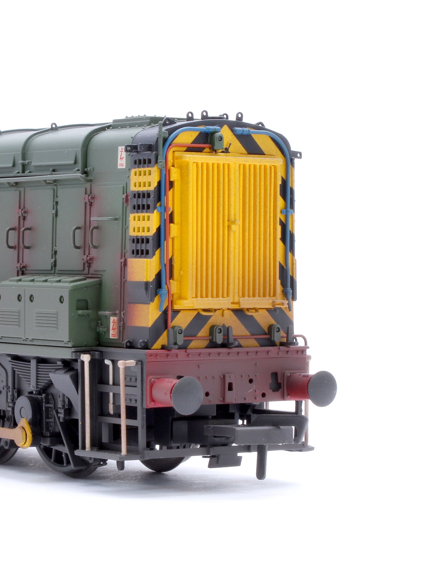 Class 08 08923 BR Green (Wasp Stripes) Diesel Locomotive - Weathered