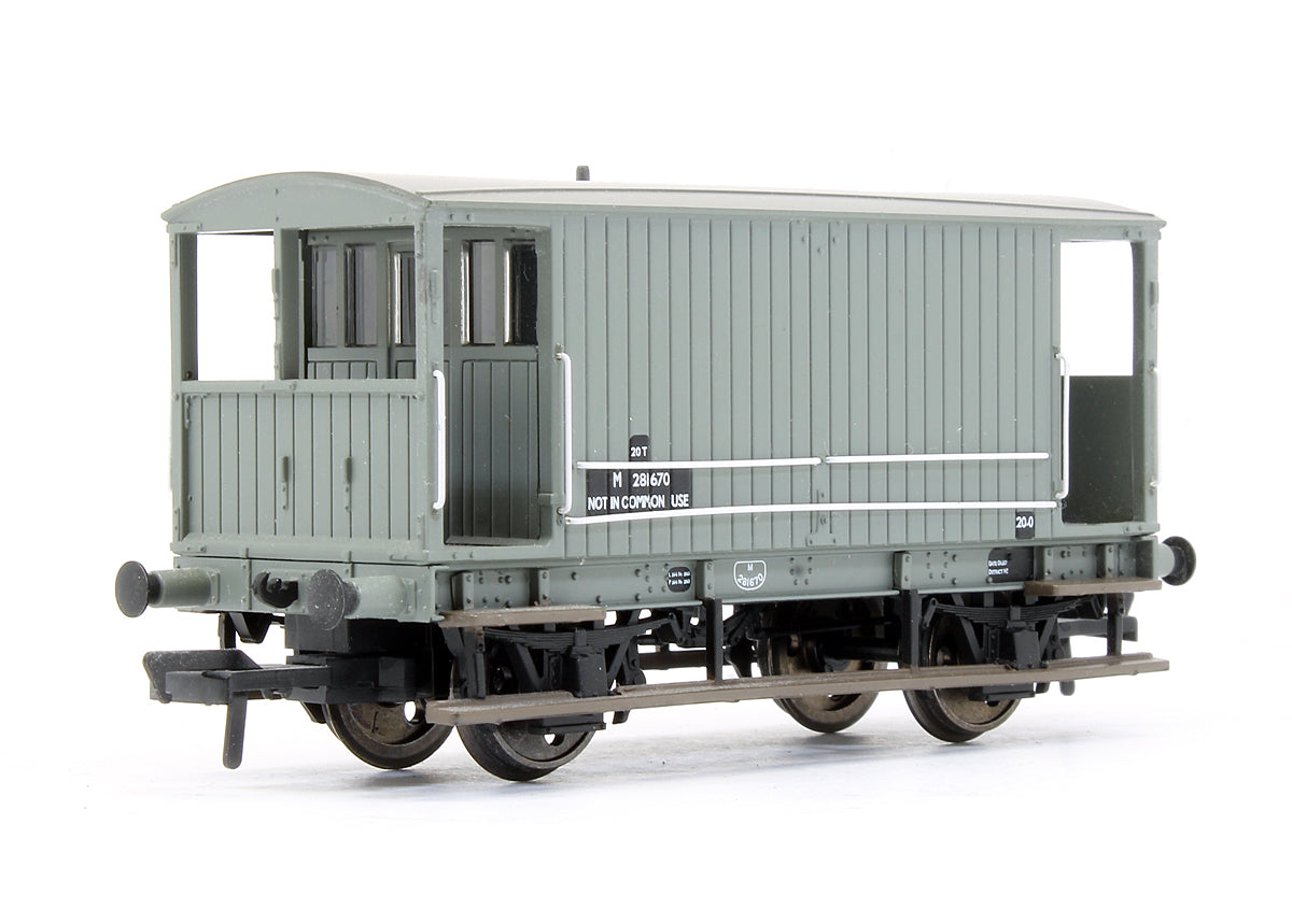 Pre-Owned 38-551 Midland Brake Van BR Grey (Without Duckets) 'M281670'