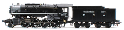 926013 USATC S160 2-8-0 'Pvt. H.J. O’Brien' Black with Transportation Corps U.S.A. on Tender No.2582 Steam Locomotive