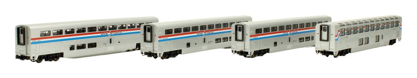 Pre-Owned 106-3503 Amtrak Superliner Passenger Car Phase III 2 Car Set C1