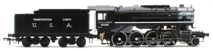 926513 USATC S160 2-8-0 'Pvt. H.J. O’Brien' Black with Transportation Corps U.S.A. on Tender No.2582 Steam Locomotive - DCC Sound