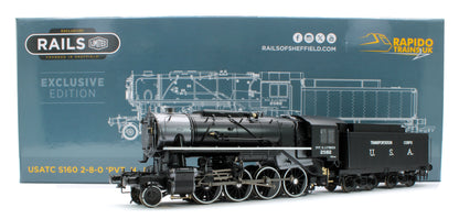 926513 USATC S160 2-8-0 'Pvt. H.J. O’Brien' Black with Transportation Corps U.S.A. on Tender No.2582 Steam Locomotive - DCC Sound