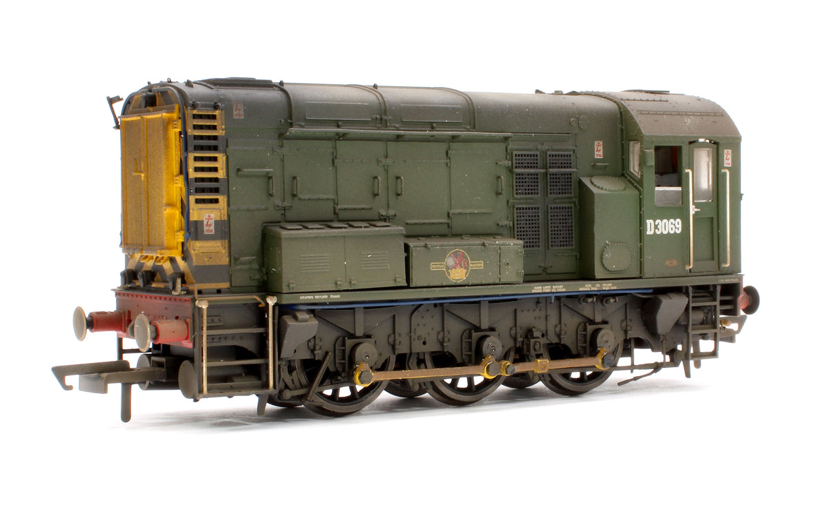 Pre-Owned Class 08 0-6-0 D3069 BR Diesel Shunter - DCC Sound & Weathered
