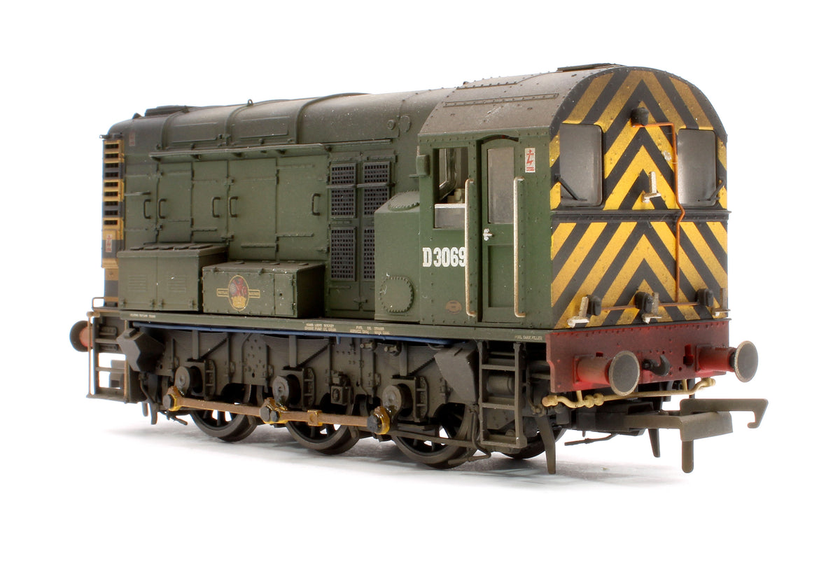 Pre-Owned Class 08 0-6-0 D3069 BR Diesel Shunter - DCC Sound & Weathered