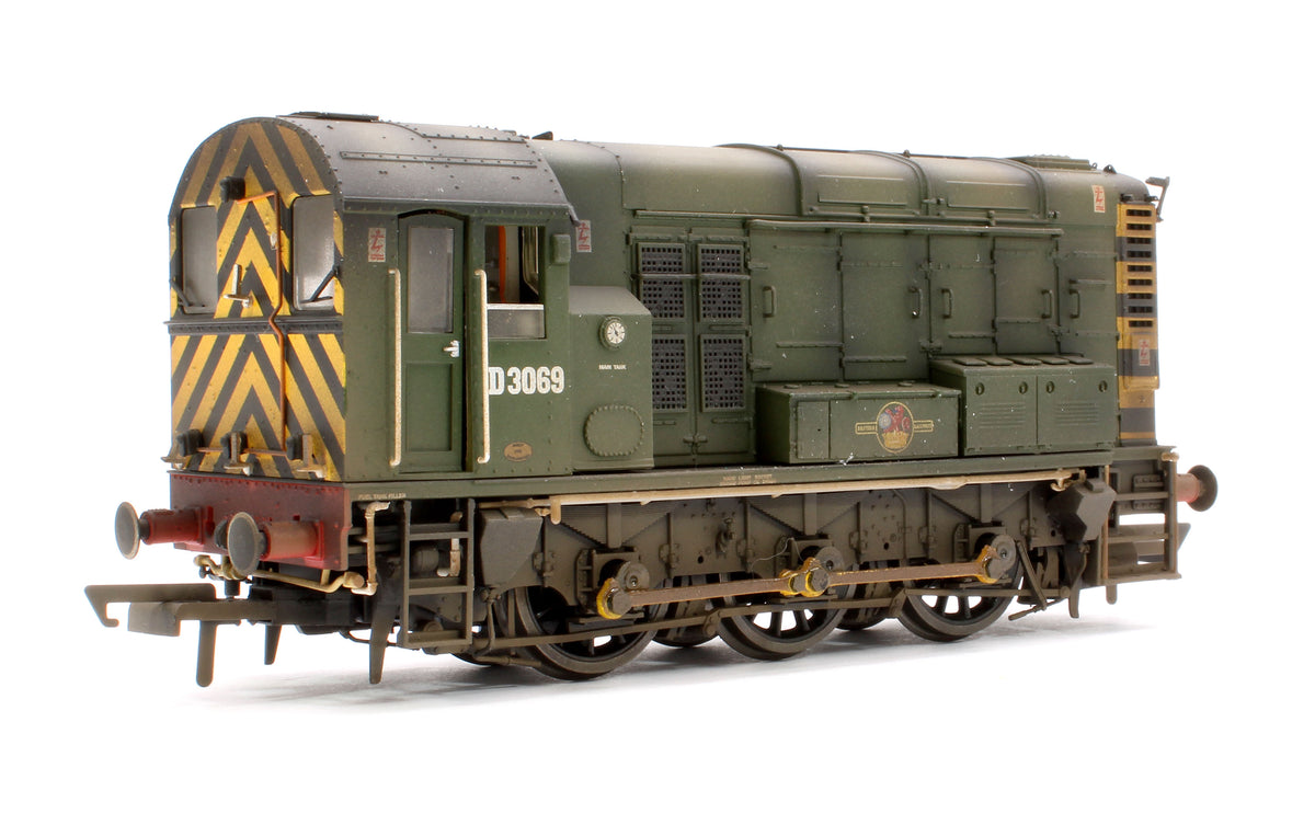 Pre-Owned Class 08 0-6-0 D3069 BR Diesel Shunter - DCC Sound & Weathered