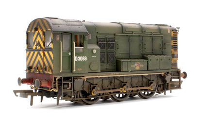 Pre-Owned Class 08 0-6-0 D3069 BR Diesel Shunter - DCC Sound & Weathered