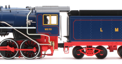 926512 USATC S160 2-8-0 'Franklin D. Roosevelt' Longmoor Military Railway Blue No.WD701 Steam Locomotive - DCC Sound