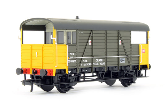 Pre-Owned 38-915K ZPO Crane Mess Van BR Departmental Olive Green & Yellow (Exclusive Edition)