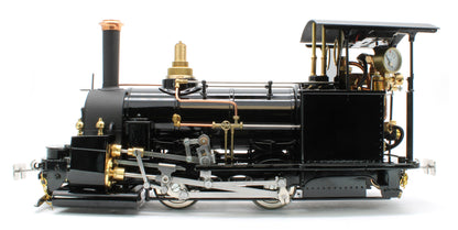 DAC-BLACK-NI Class A 0-4-0 'Darjeeling' Black (Radio Control, Uninsulated Wheels) Steam Locomotive