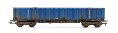 JXA01 TP(A)W Set of 3 JXA Bogie Scrap Wagons TIPH Blue As Converted 1995 No.3012/3042/3051 - Weathered