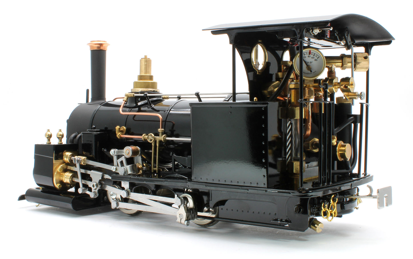 DAC-BLACK-NI Class A 0-4-0 'Darjeeling' Black (Radio Control, Uninsulated Wheels) Steam Locomotive