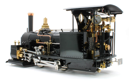 DAC-BLACK-NI Class A 0-4-0 'Darjeeling' Black (Radio Control, Uninsulated Wheels) Steam Locomotive